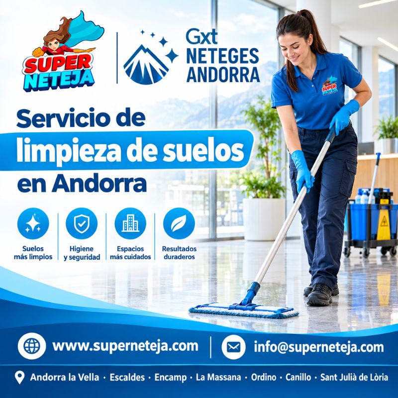 Servicio de Limpieza de Suelos en Andorra con Resultados Profesionales